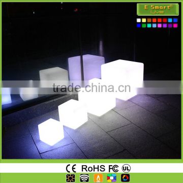 LED lighting colorful light up cube chair