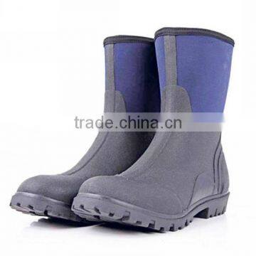 High quality Neoprene half boots/rubber sole boots