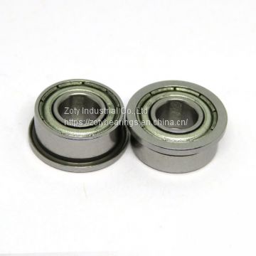 F605ZZ 5x14x5mm flanged miniature ball bearing for RC engine