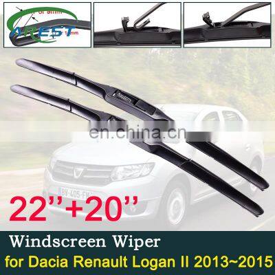 for Dacia Renault Logan II 2013~2015 2014 Front Windscreen Windshield Wipers Blades Car Wiper Blade Accessories 20