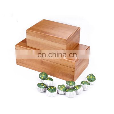 latest sale luxury custom logo wooden bamboo handmade gift box with lid