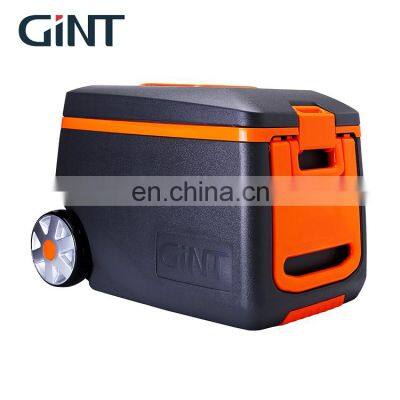 GiNT 50L Outdoor Camping Fishing Portable Insulated Plastic PU Foam Ice Cooler Chest Cooler Box with Table