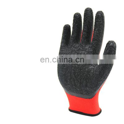 Large Pack CE Certificate Black Latex Mens Safety Protective Gloves for Garden