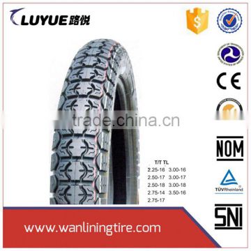High quality Motorcycle tube tubeless tyre 120 80 17 2.75-18 90/90-17 for sale