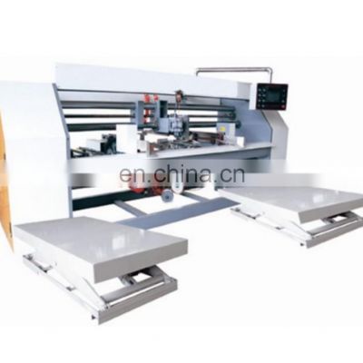 High speed two-piece corrugated paperboard stitching machine/corrugated box wire stitching stapling machine