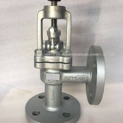 CAST STEEL GLOBE ANGLE VALVE DIN standard PN16