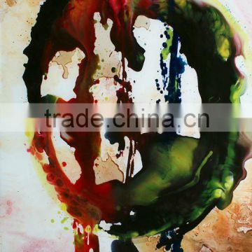 Elegant Abstract Oil Painting in Glass