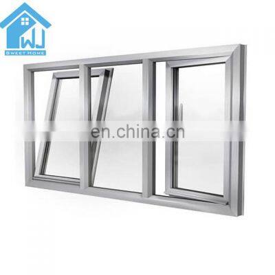 AS2047 fenster aluminium tilt&turn window with hollow glazed