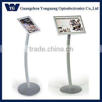 Curved Post Snap Open Menu Stand, Lobby Sign Board Stand