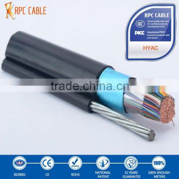 50 pairs galvanized strand aerial cable pure copper