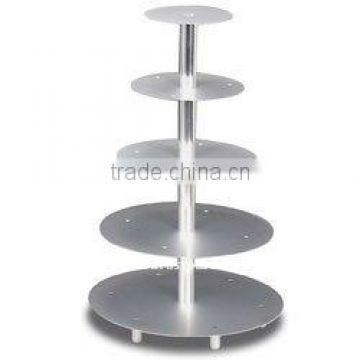 Metal cake stand/Aluminium cake stand/5-tier folding cake stand/wedding cake stand
