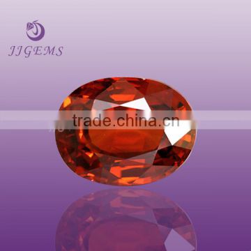 light garnet oval ruby synthetic corundum stone