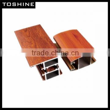 2014 Hot Sell Wood Color Shift Window Extrusion Aluminum Profile