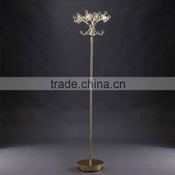 2015 new design crystal chandelier flower vase floor lamp