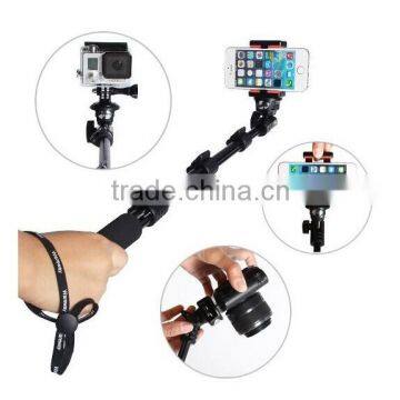 Telescopic Handheld Professional Monopod Camera Extender Pole with Tripod Mount for Gopros Heros Camera and Cell Phone