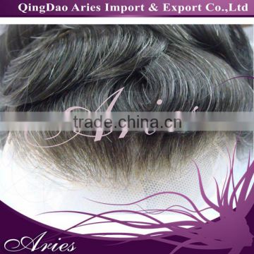 New arrival , 100% indian remy hair all french lace hair replacement men toupee