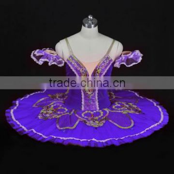 AP060 Wholesale purple pancake professional ballet tutu dress, performance ballet tutu dress for ballet dance wear