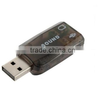 USB 2.0 External Sound Card Adapter 5.1 Channel Support 3D Sound
