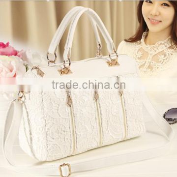 2015 China newest wholesale exported women leather handbag lady , trendy leather handbag for women
