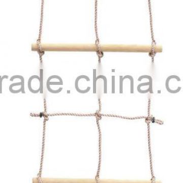climb net with wooden rung