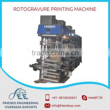 Faster Performance of Rotogravure Printing Machine for Sale at Lowest Price
