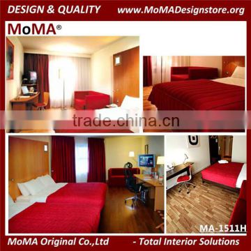 MA-1511H Modern European Wooden Hotel Bedroom Furniture Set