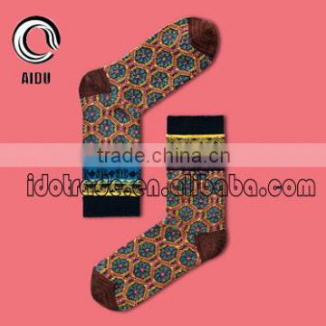 Jacquard Colors Woolen Sock Tube Socks Custom Thermal Smart Heated Socks