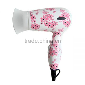 ionic travel folding mini professional hair dryer with DC motor & over heat protection