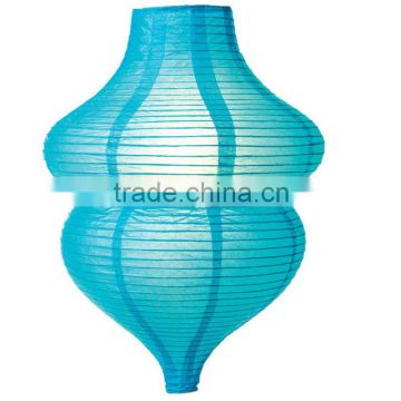 Wholesale Turquoise Blue Beehive Designer Hanging Paper Lantern for home decoration
