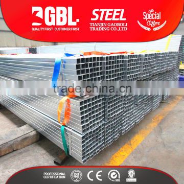 square hollow section carbon steel hot dipped galvanized pipe