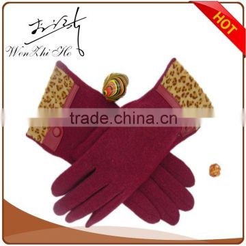 Fashion Style Velvet Material Winter Gloves Cotton