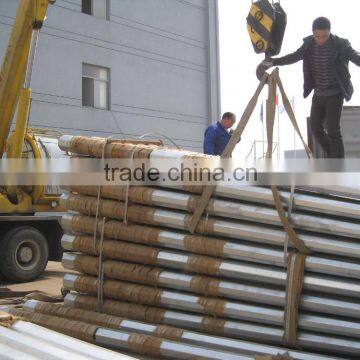 street pole steel pole price galvanized street lighting pole 12m