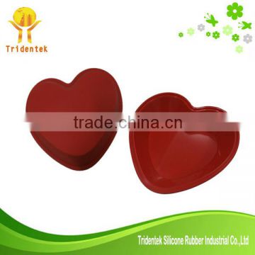 Durable 3d heart shape silicone cake mold for cake