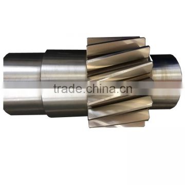 Steel factory price helical bevel gear shaft with low price and good quality
