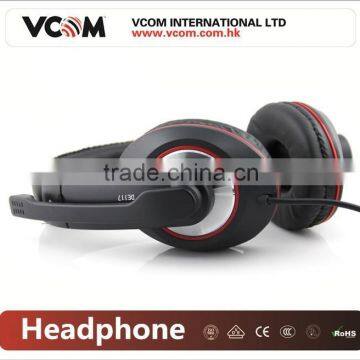 VCOM 2015 New Model PC Headphones with Microphone with Factory Price