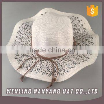 Promotional Straw Hat Ladies Flounces Women Straw Hats