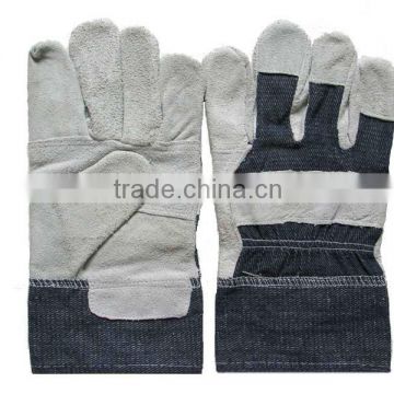 split leather gloves2 1/2" rubberized safety cuff ;