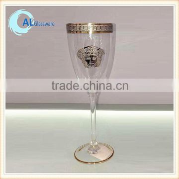 cheap gold rimmed wine glasses factory china
