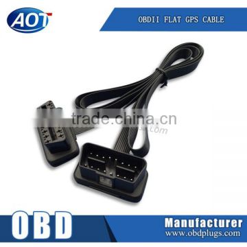 ultrathin 9P OBD2 extension cable OBDii flat cable
