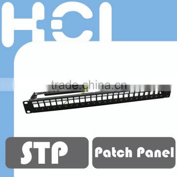 Taiwan Manufacturer 24Port Shielded STP Snap-in Type Multimedia Patch Panel