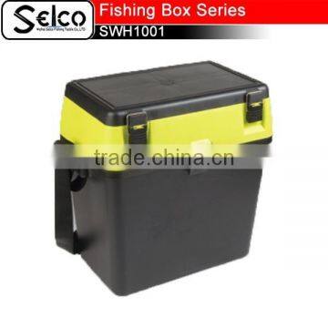 Lime Green colorful Large stroage Plastic Fishing Seat Box Bucket 38*25*38.5cm