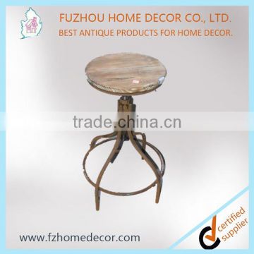 Metal frame chair and table with swivel rotating function