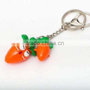 Keychain for children / carrot funny keychiain