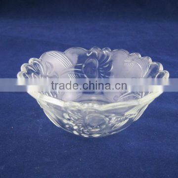 carved glass bowl, candy bowl