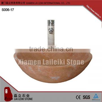 Home essential red granite marble hand basin