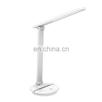 2020 best portable  Eye-caring LED Table Lamp with USB Charging Port dimmer touch switch control double folding desk light