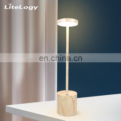Portable Wireless Side Ceramics Table Lamp