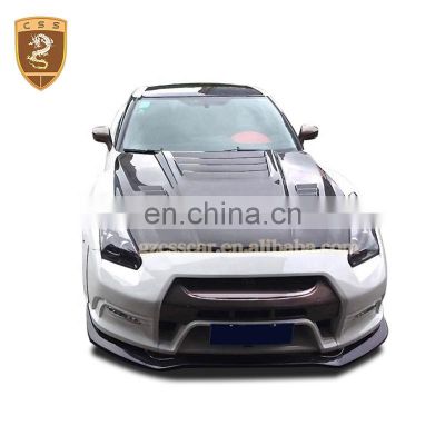 Grand Tursimo Racing Converted To Varis Style Car Front Bumper Lip Side Fenders Auto Wide Body Kits For Nisan GTR R35