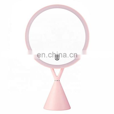 New Design Makeup Vanity Set Mirror High Quality Home Bedroom Beauty Table USB Charging LED Touch Makeup Mirror With 5XMagnifier