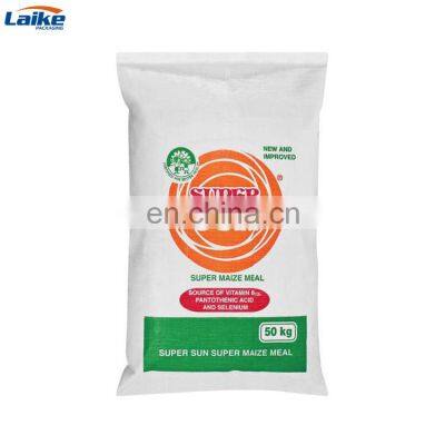 custom printing durable plastic water proof white 50kg bag of sugar price